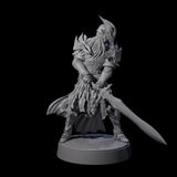 Full Helm Elf Blademaster A Miniature for Dungeons and Dragons, Pathfinder or other TTRPGs