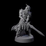 Full Helm Elf Blademaster A Miniature for Dungeons and Dragons, Pathfinder or other TTRPGs