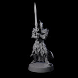 Full Helm Elf Blademaster B Miniature for Dungeons and Dragons, Pathfinder or other TTRPGs