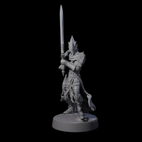 Full Helm Elf Blademaster B Miniature for Dungeons and Dragons, Pathfinder or other TTRPGs