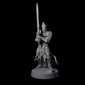 Full Helm Elf Blademaster B Miniature for Dungeons and Dragons, Pathfinder or other TTRPGs
