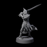 Full Helm Elf Blademaster D Miniature for Dungeons and Dragons, Pathfinder or other TTRPGs