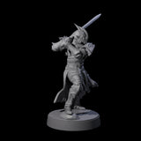 Full Helm Elf Blademaster D Miniature for Dungeons and Dragons, Pathfinder or other TTRPGs