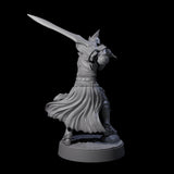 Full Helm Elf Blademaster D Miniature for Dungeons and Dragons, Pathfinder or other TTRPGs