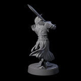 Full Helm Elf Blademaster D Miniature for Dungeons and Dragons, Pathfinder or other TTRPGs