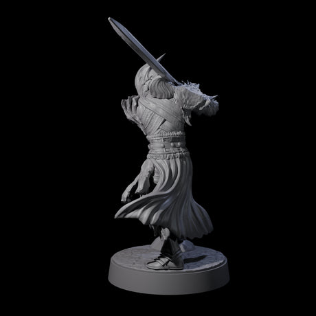 Full Helm Elf Blademaster D Miniature for Dungeons and Dragons, Pathfinder or other TTRPGs