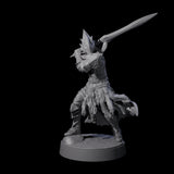 Full Helm Elf Blademaster D Miniature for Dungeons and Dragons, Pathfinder or other TTRPGs