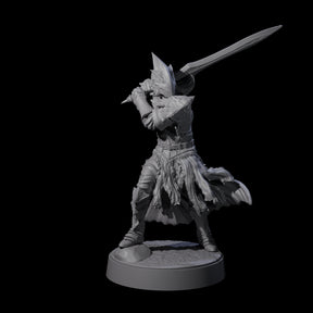 Full Helm Elf Blademaster D Miniature for Dungeons and Dragons, Pathfinder or other TTRPGs