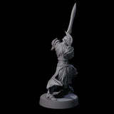 Full Helm Elf Blademaster E Miniature for Dungeons and Dragons, Pathfinder or other TTRPGs