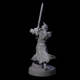 Full Helm Elf Blademaster E Miniature for Dungeons and Dragons, Pathfinder or other TTRPGs