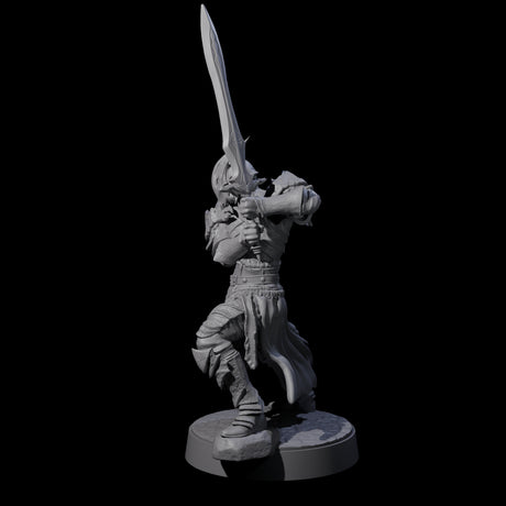 Full Helm Elf Blademaster E Miniature for Dungeons and Dragons, Pathfinder or other TTRPGs