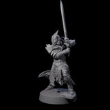 Full Helm Elf Blademaster E Miniature for Dungeons and Dragons, Pathfinder or other TTRPGs