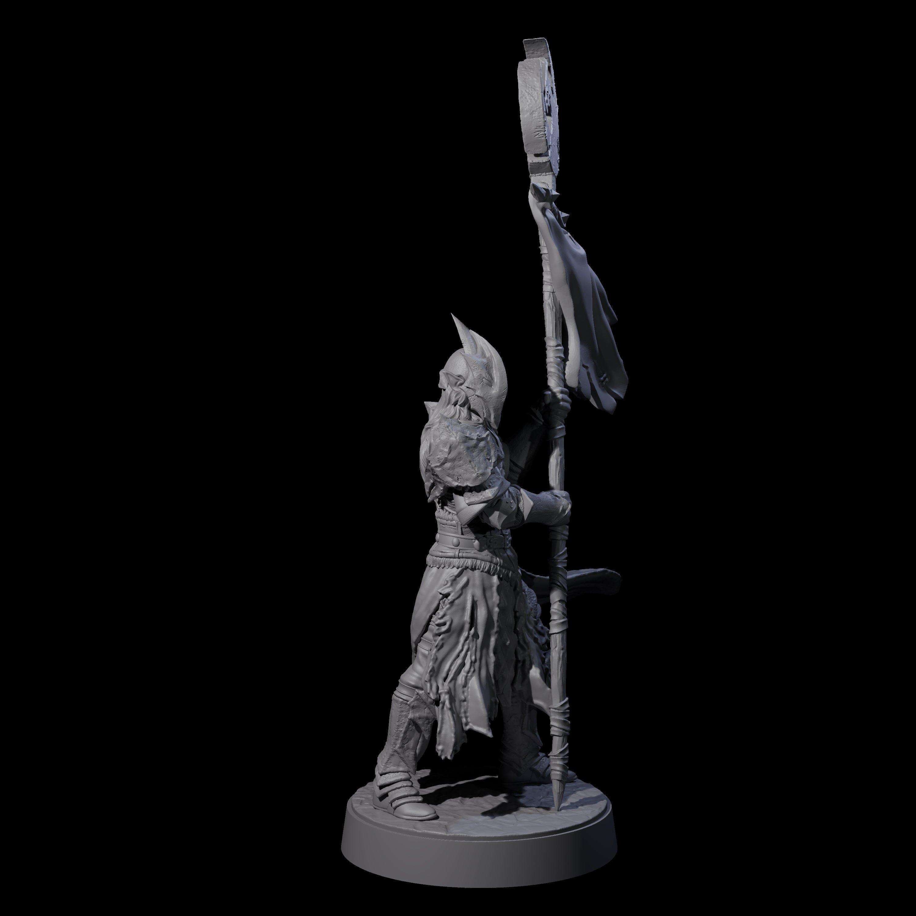 Full Helm Elf Blademaster F Miniature for Dungeons and Dragons, Pathfinder or other TTRPGs