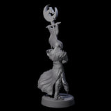 Full Helm Elf Blademaster F Miniature for Dungeons and Dragons, Pathfinder or other TTRPGs
