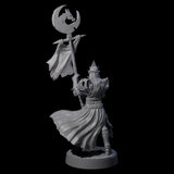 Full Helm Elf Blademaster F Miniature for Dungeons and Dragons, Pathfinder or other TTRPGs