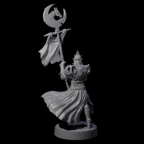 Full Helm Elf Blademaster F Miniature for Dungeons and Dragons, Pathfinder or other TTRPGs