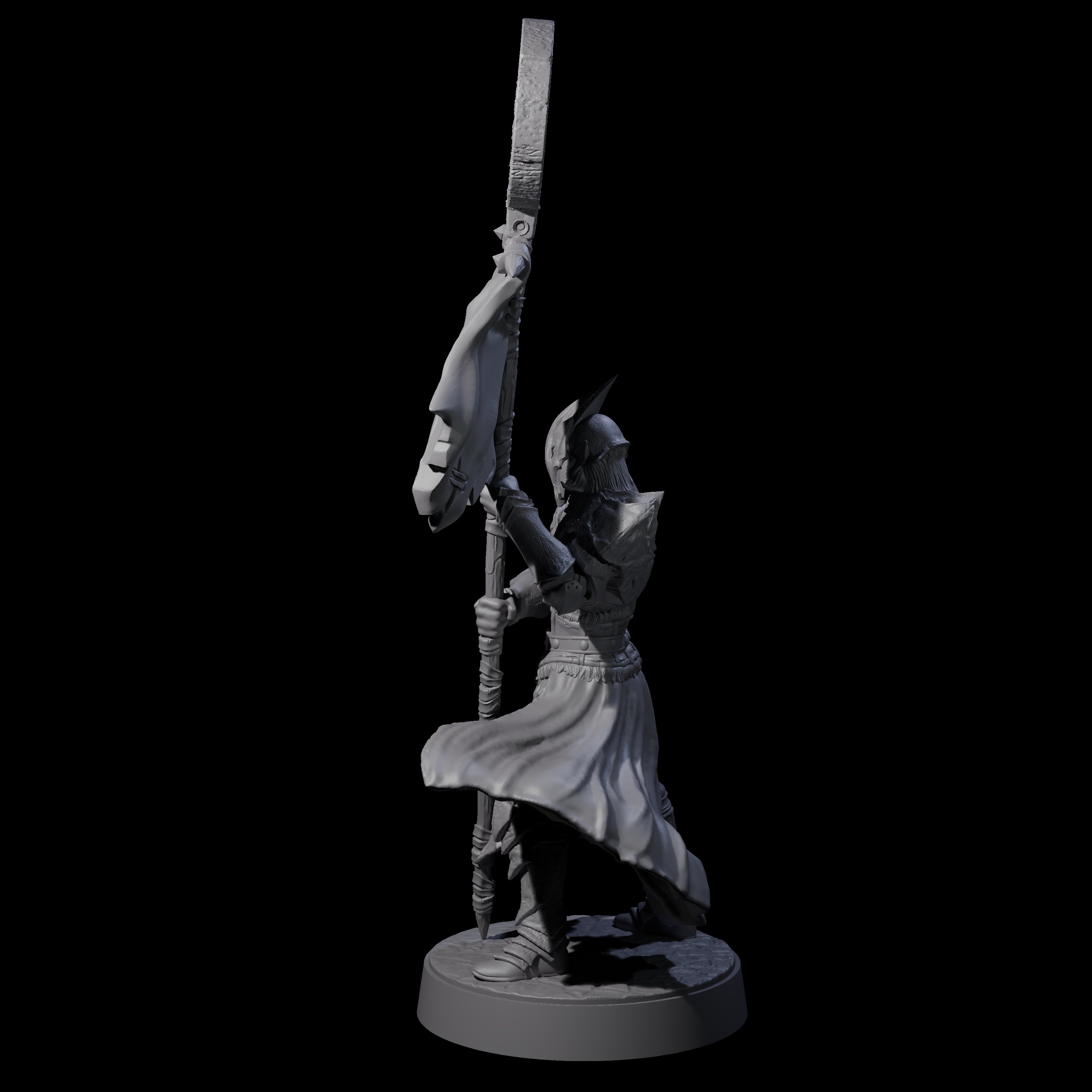 Full Helm Elf Blademaster F Miniature for Dungeons and Dragons, Pathfinder or other TTRPGs