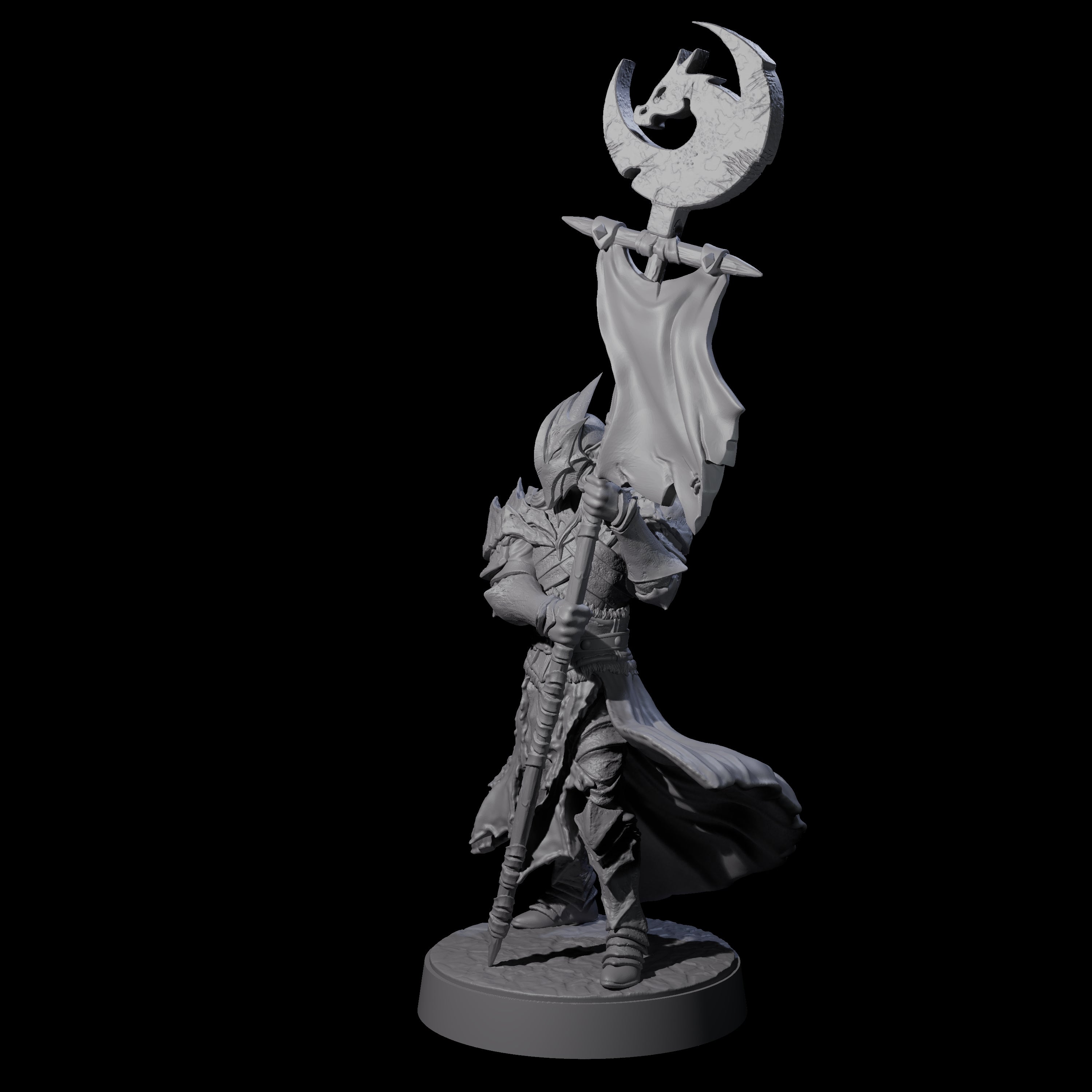 Full Helm Elf Blademaster F Miniature for Dungeons and Dragons, Pathfinder or other TTRPGs