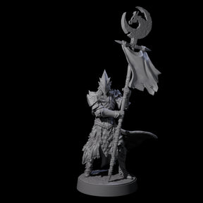 Full Helm Elf Blademaster F Miniature for Dungeons and Dragons, Pathfinder or other TTRPGs