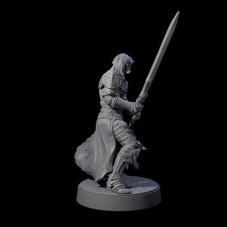 Full Helm Elf Blademaster G Miniature for Dungeons and Dragons, Pathfinder or other TTRPGs