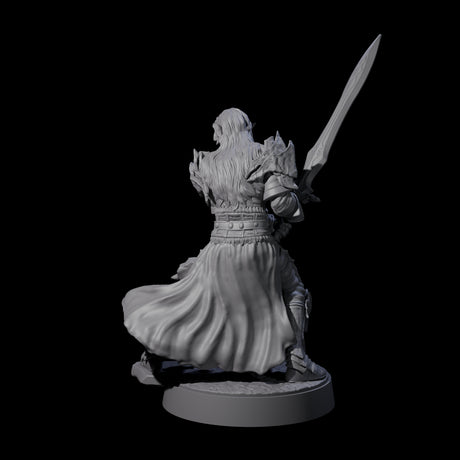 Full Helm Elf Blademaster G Miniature for Dungeons and Dragons, Pathfinder or other TTRPGs