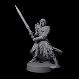 Full Helm Elf Blademaster G Miniature for Dungeons and Dragons, Pathfinder or other TTRPGs