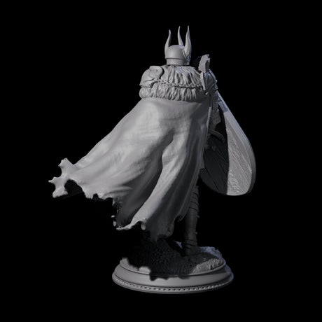 Fully Armoured Black Knight Miniature for Dungeons and Dragons, Pathfinder or other TTRPGs