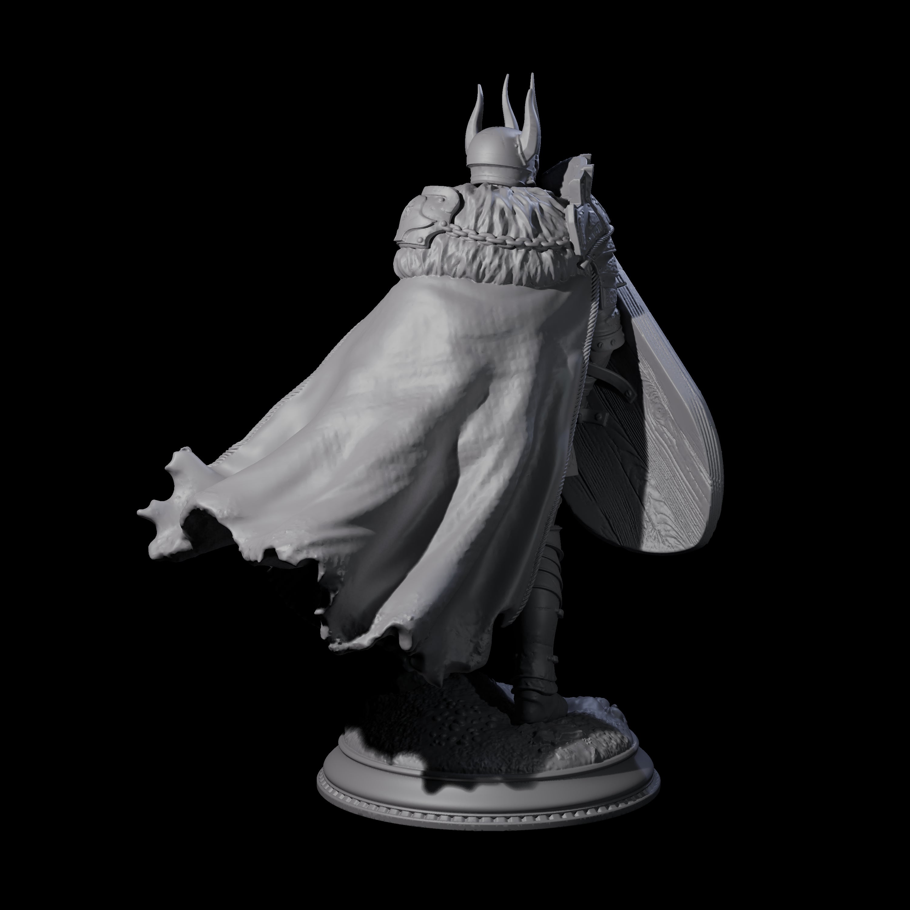 Fully Armoured Black Knight Miniature for Dungeons and Dragons, Pathfinder or other TTRPGs