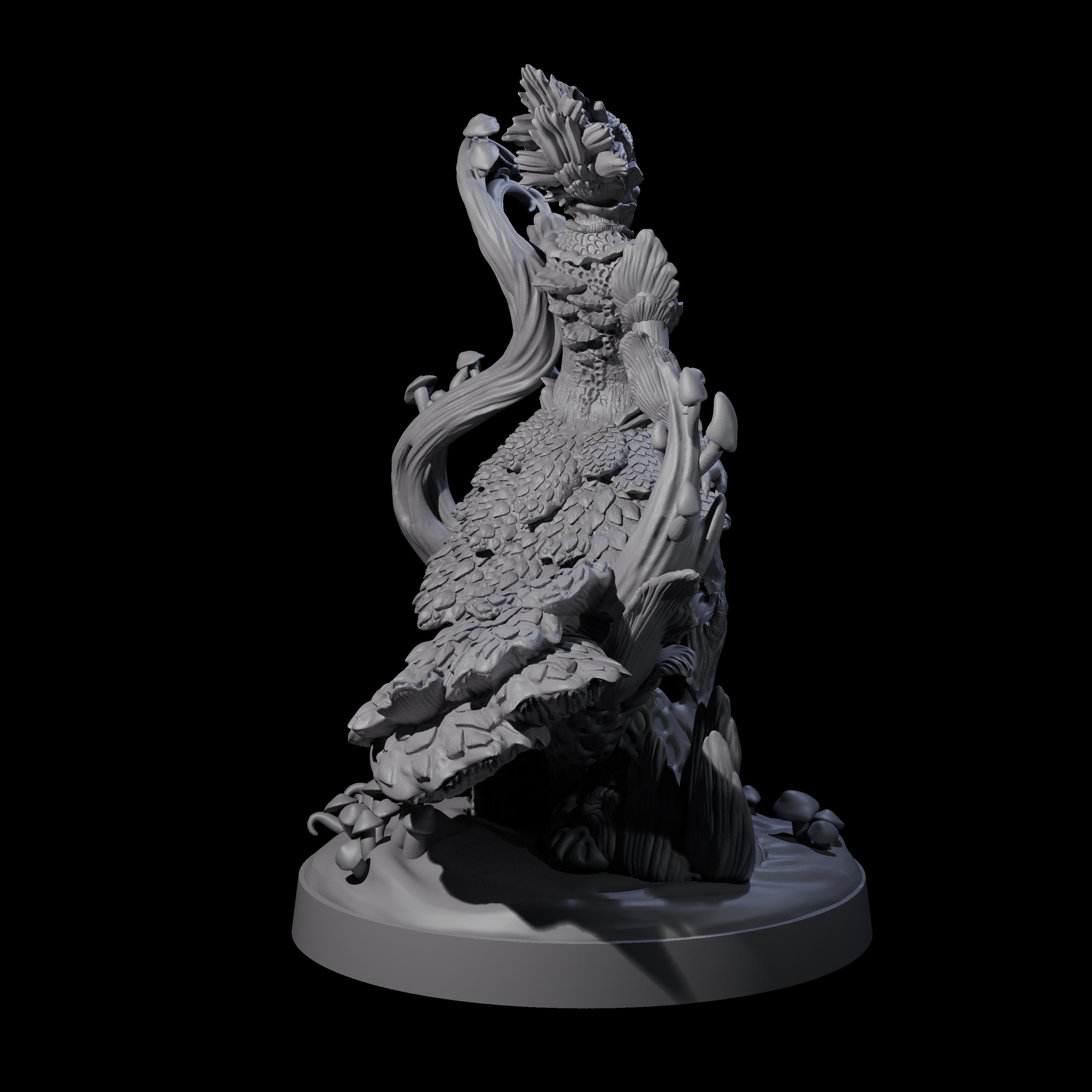 Fungal Dryad Miniature for Dungeons and Dragons, Pathfinder or other TTRPGs