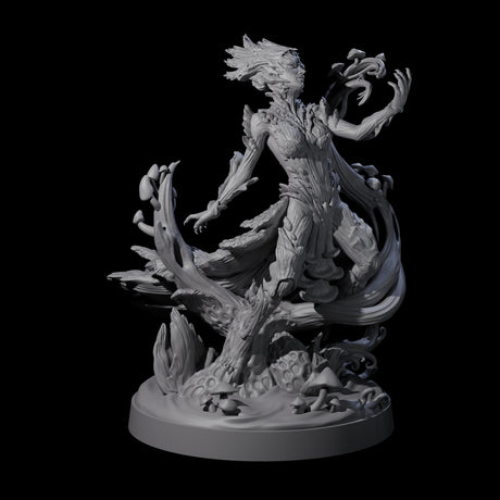 Fungal Dryad Miniature for Dungeons and Dragons, Pathfinder or other TTRPGs