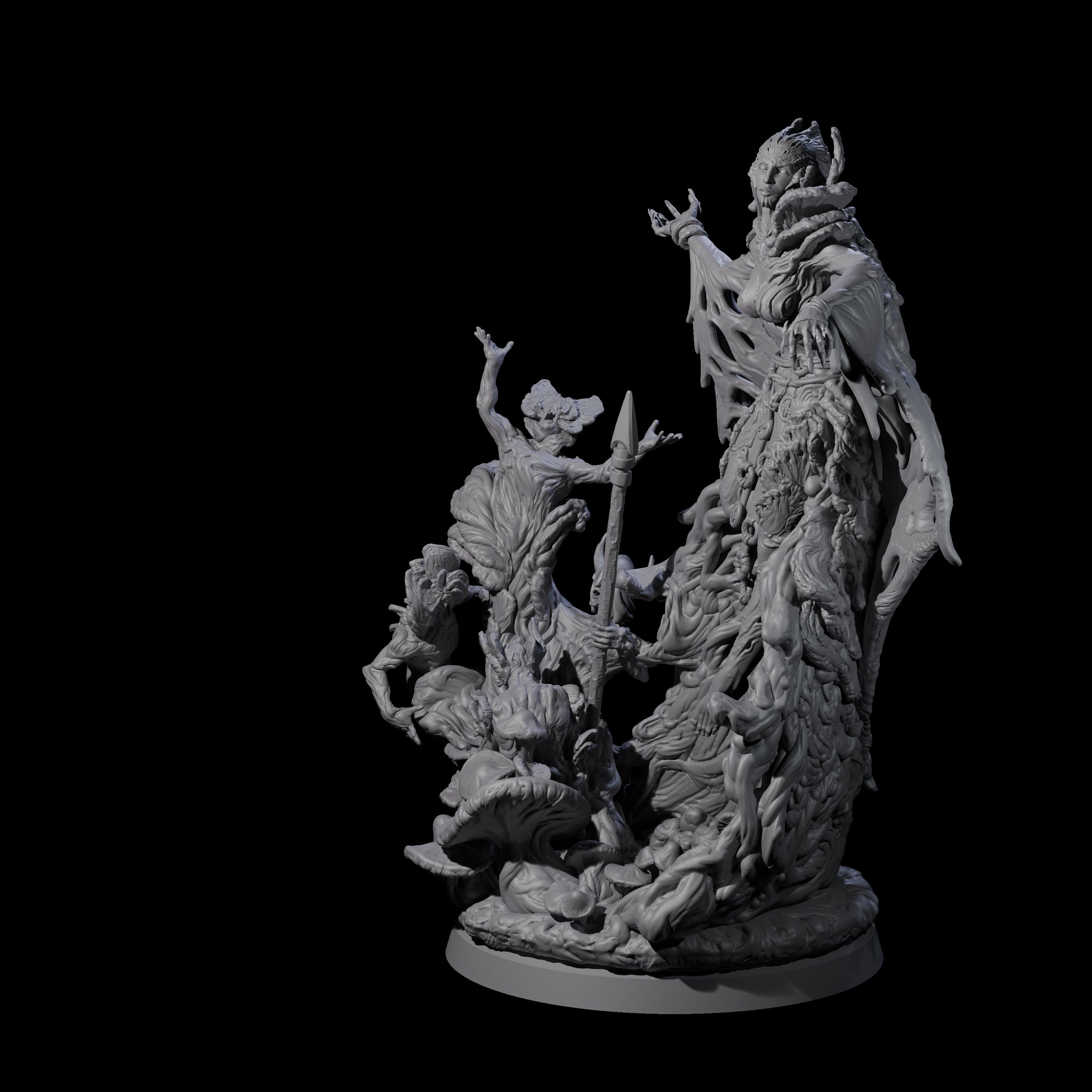 Fungal Night Hag A Miniature for Dungeons and Dragons, Pathfinder or other TTRPGs