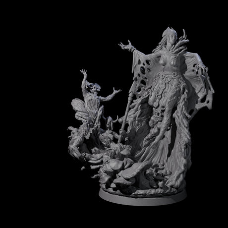 Fungal Night Hag A Miniature for Dungeons and Dragons, Pathfinder or other TTRPGs