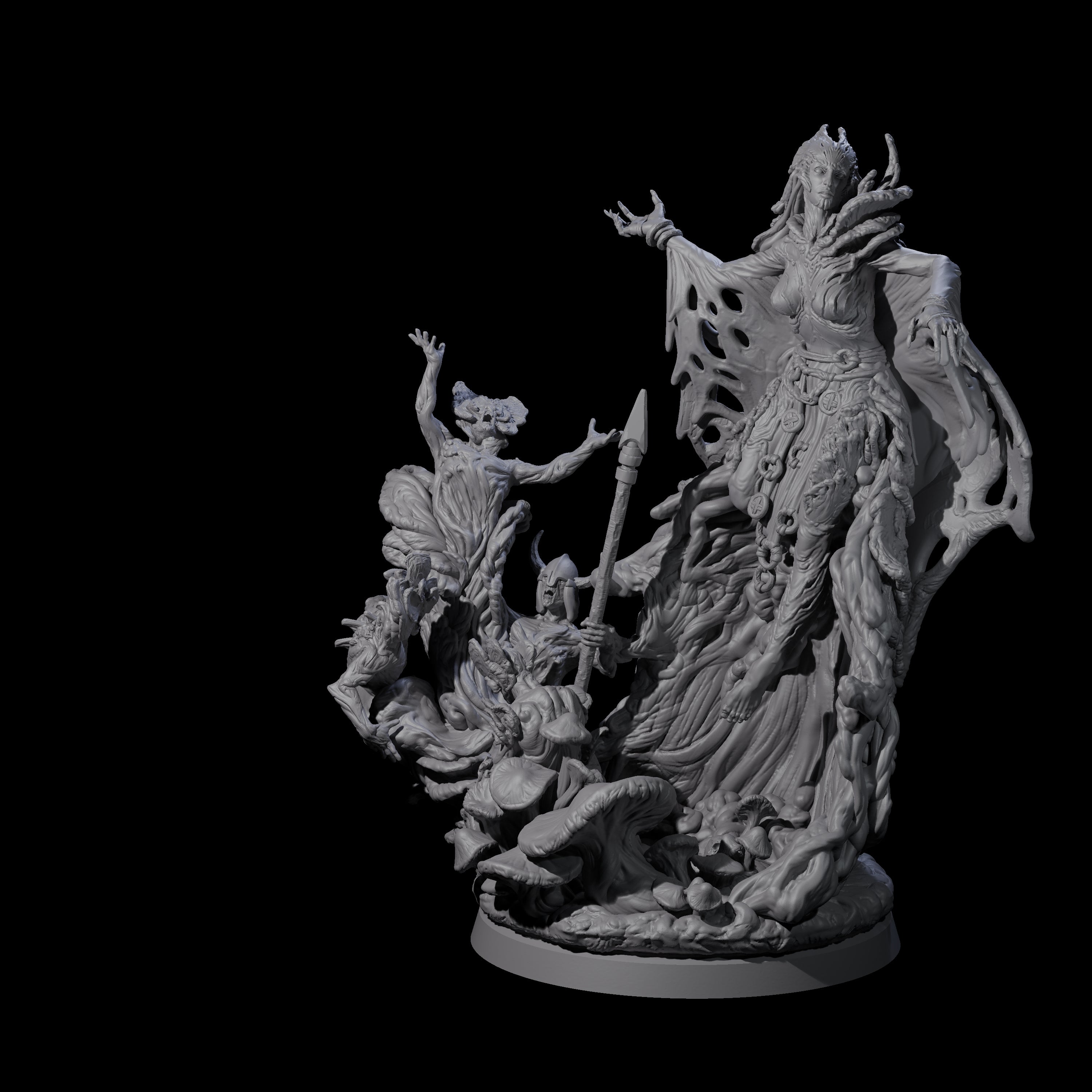 Fungal Night Hag A Miniature for Dungeons and Dragons, Pathfinder or other TTRPGs