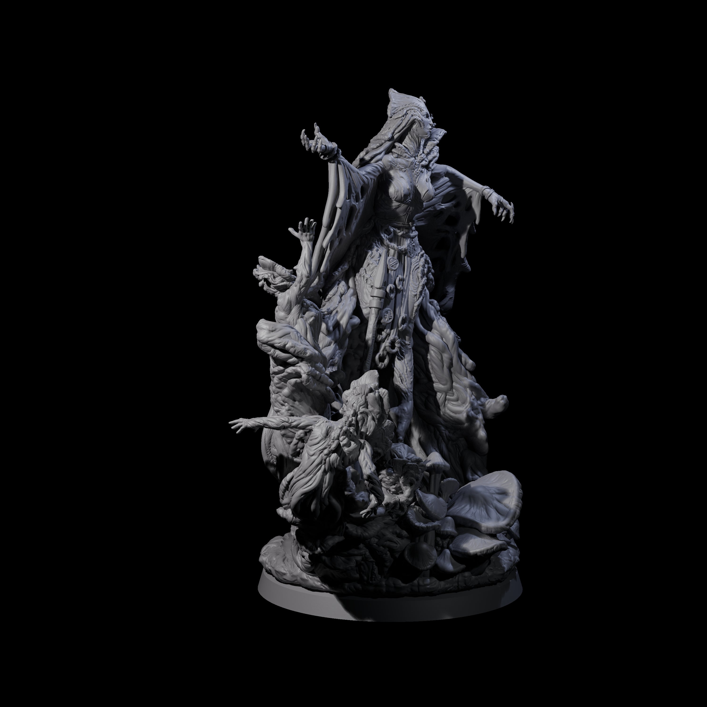 Fungal Night Hag A Miniature for Dungeons and Dragons, Pathfinder or other TTRPGs