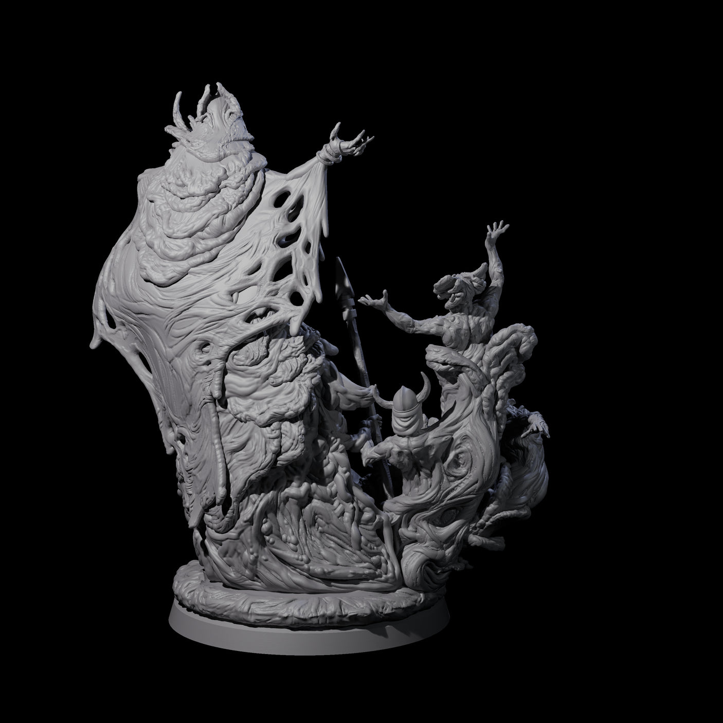 Fungal Night Hag A Miniature for Dungeons and Dragons, Pathfinder or other TTRPGs