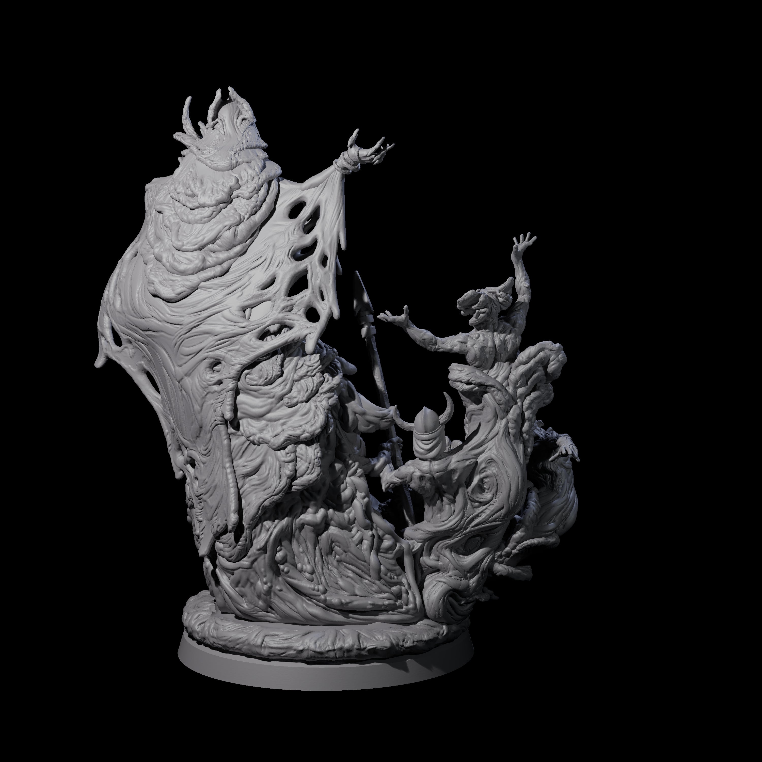 Fungal Night Hag A Miniature for Dungeons and Dragons, Pathfinder or other TTRPGs