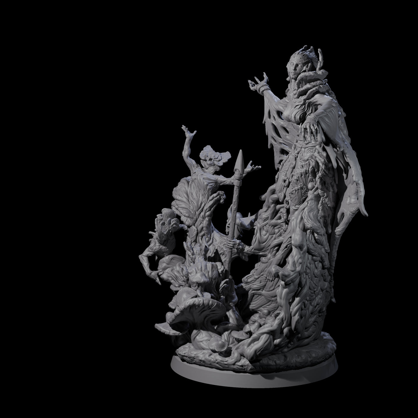 Fungal Night Hag A Miniature for Dungeons and Dragons, Pathfinder or other TTRPGs