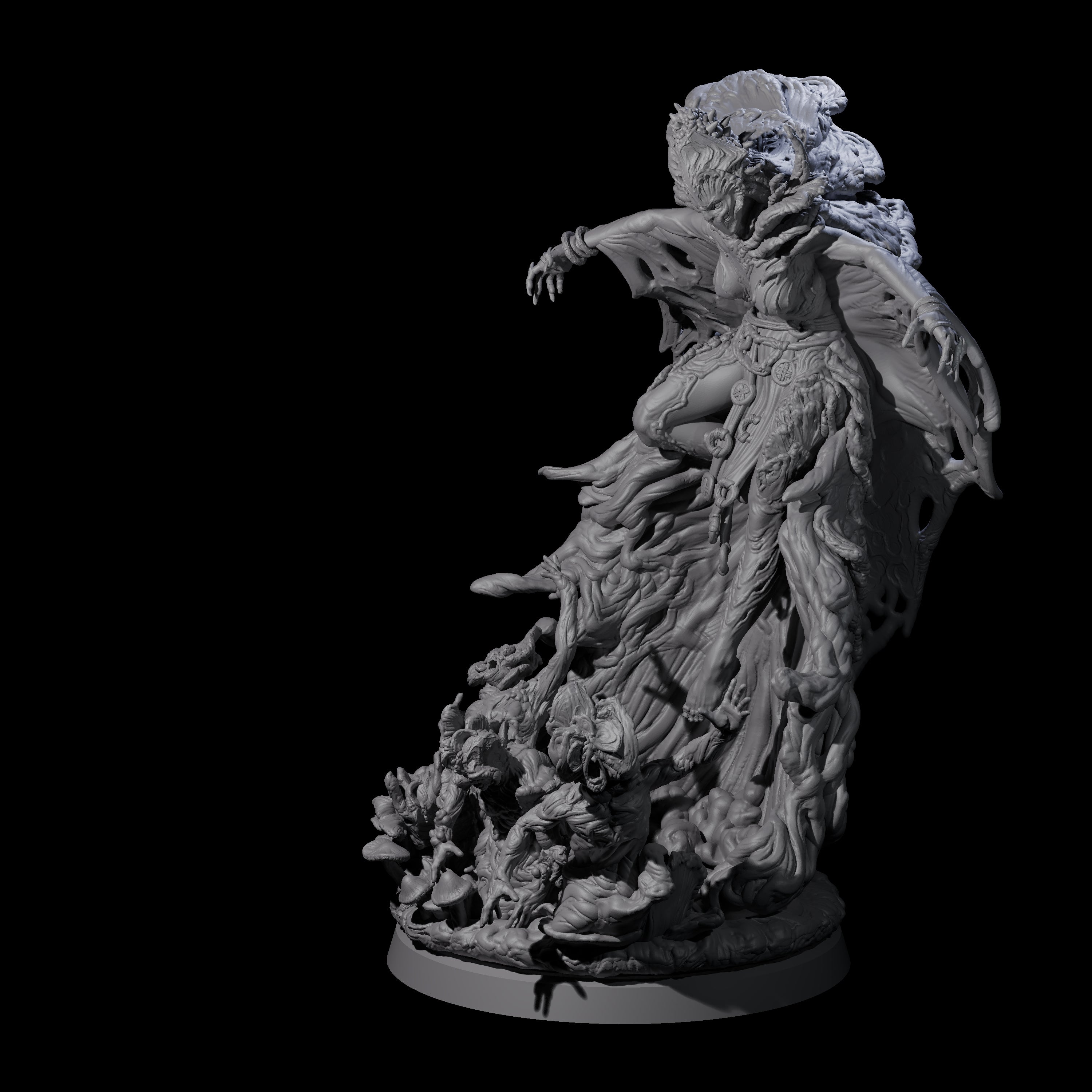 Fungal Night Hag B Miniature for Dungeons and Dragons, Pathfinder or other TTRPGs