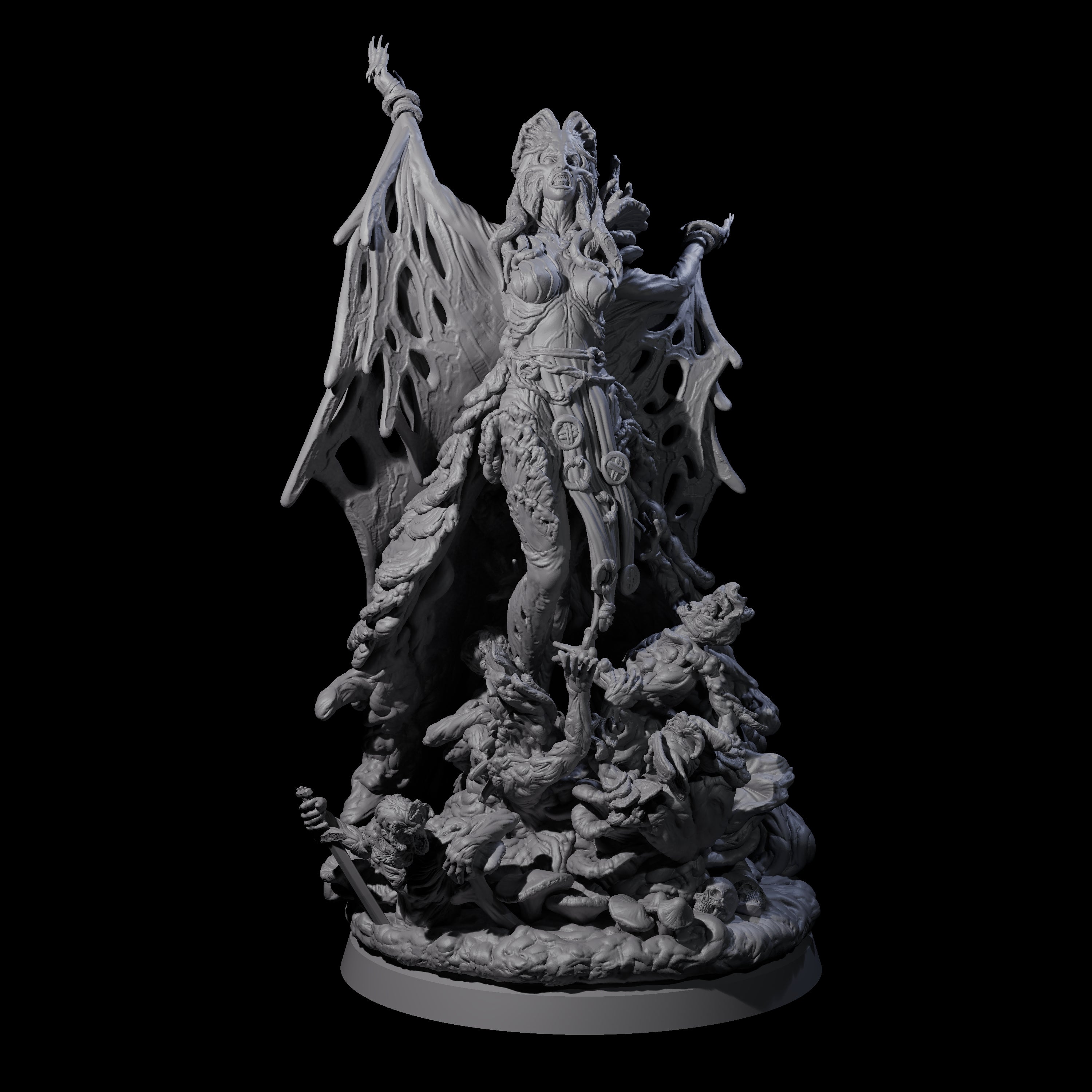 Fungal Night Hag C Miniature for Dungeons and Dragons, Pathfinder or other TTRPGs
