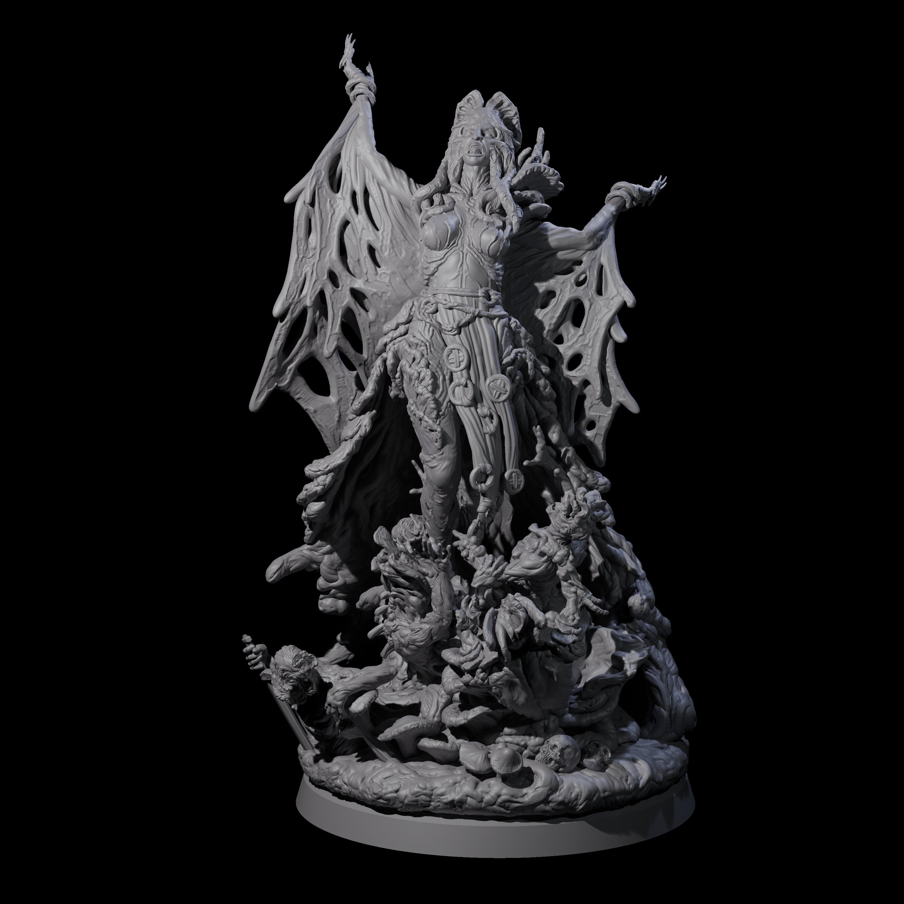 Fungal Night Hag C Miniature for Dungeons and Dragons, Pathfinder or other TTRPGs