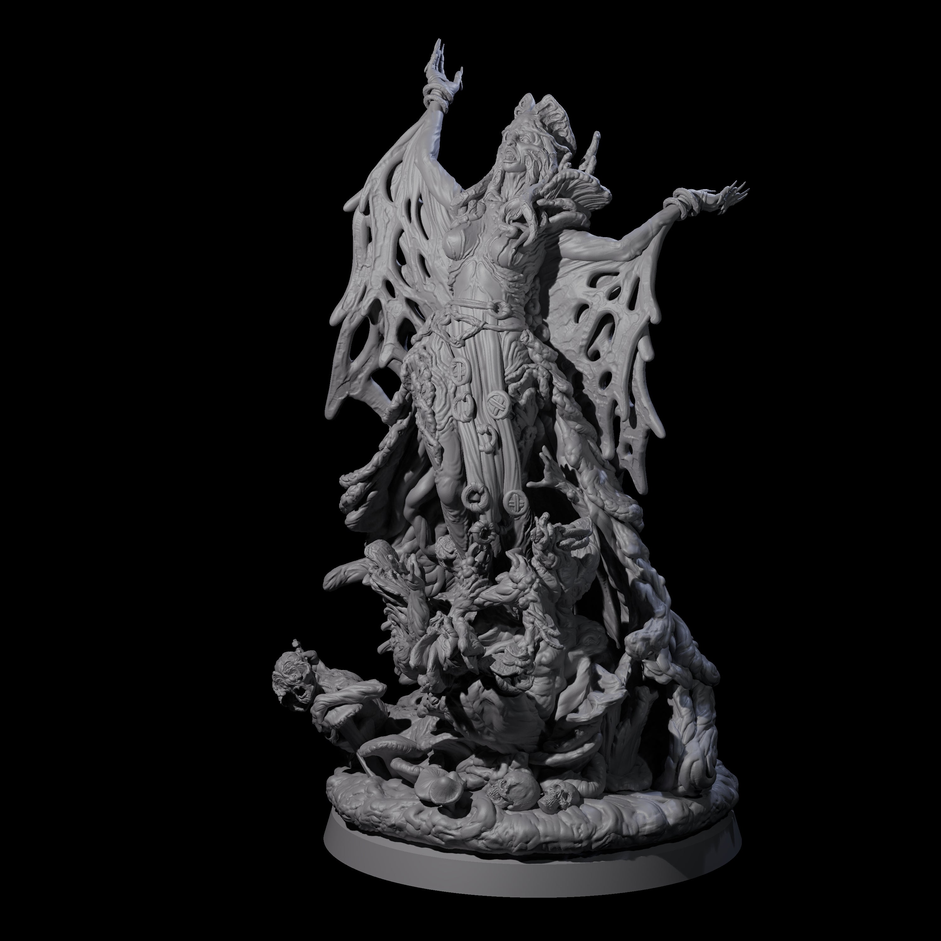 Fungal Night Hag C Miniature for Dungeons and Dragons, Pathfinder or other TTRPGs