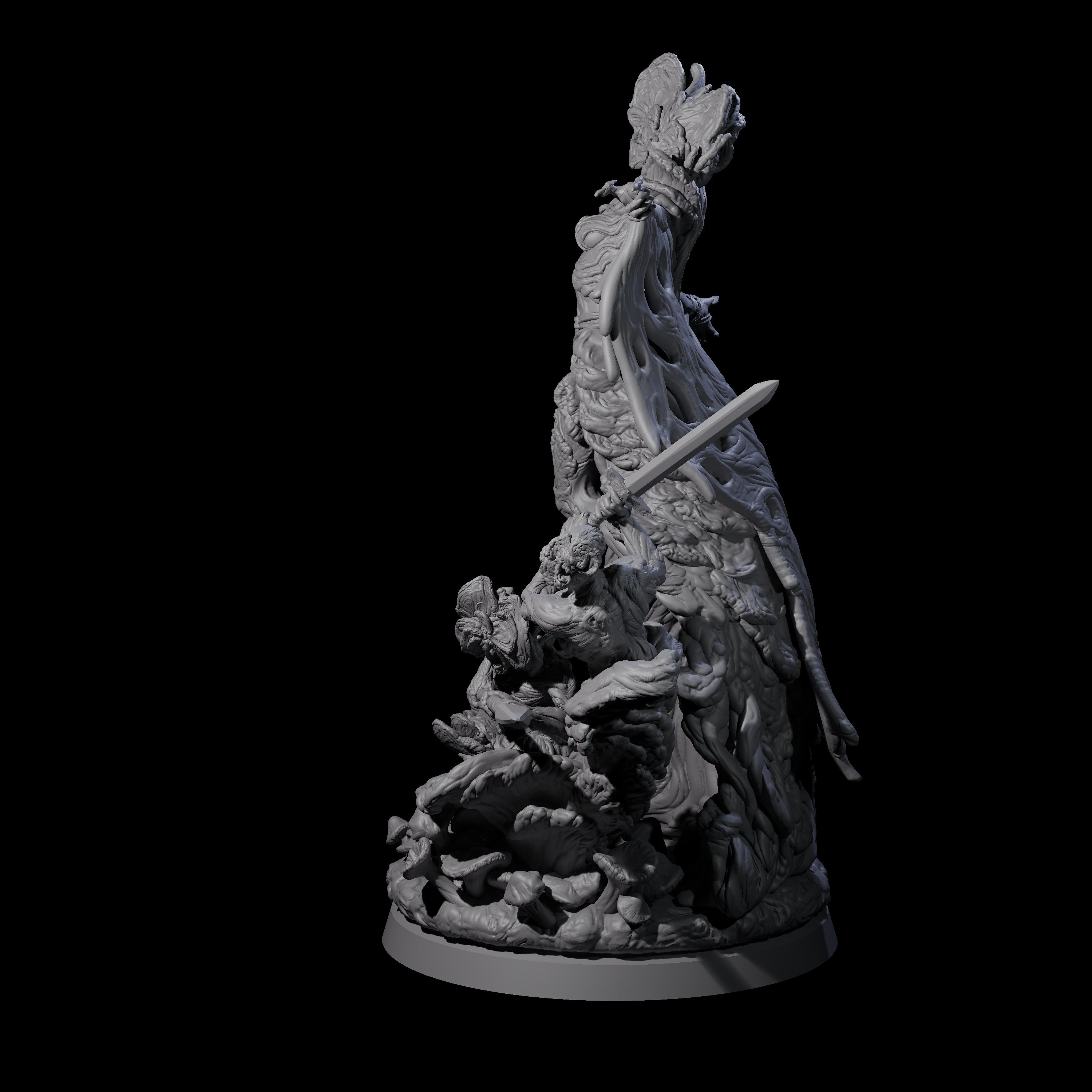 Fungal Night Hag D Miniature for Dungeons and Dragons, Pathfinder or other TTRPGs