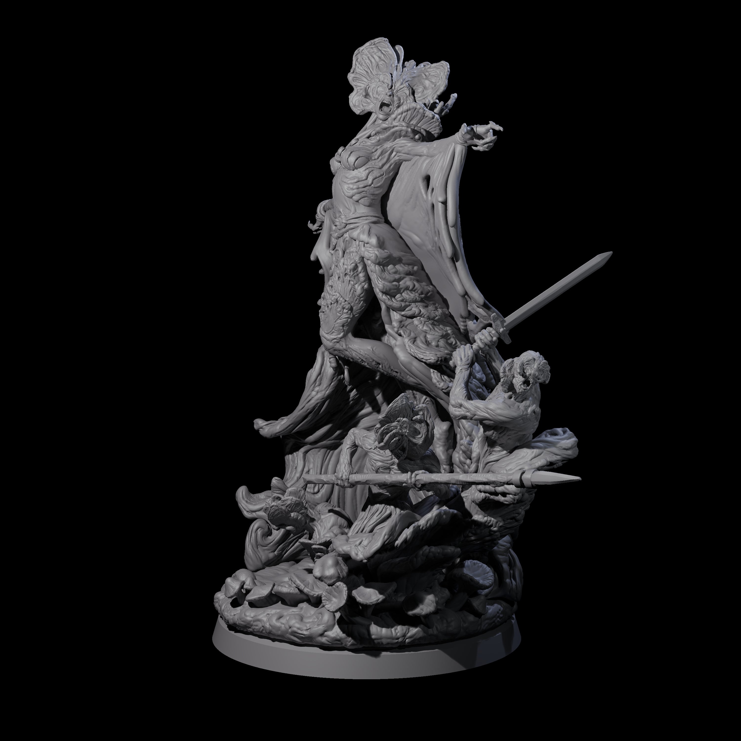 Fungal Night Hag D Miniature for Dungeons and Dragons, Pathfinder or other TTRPGs