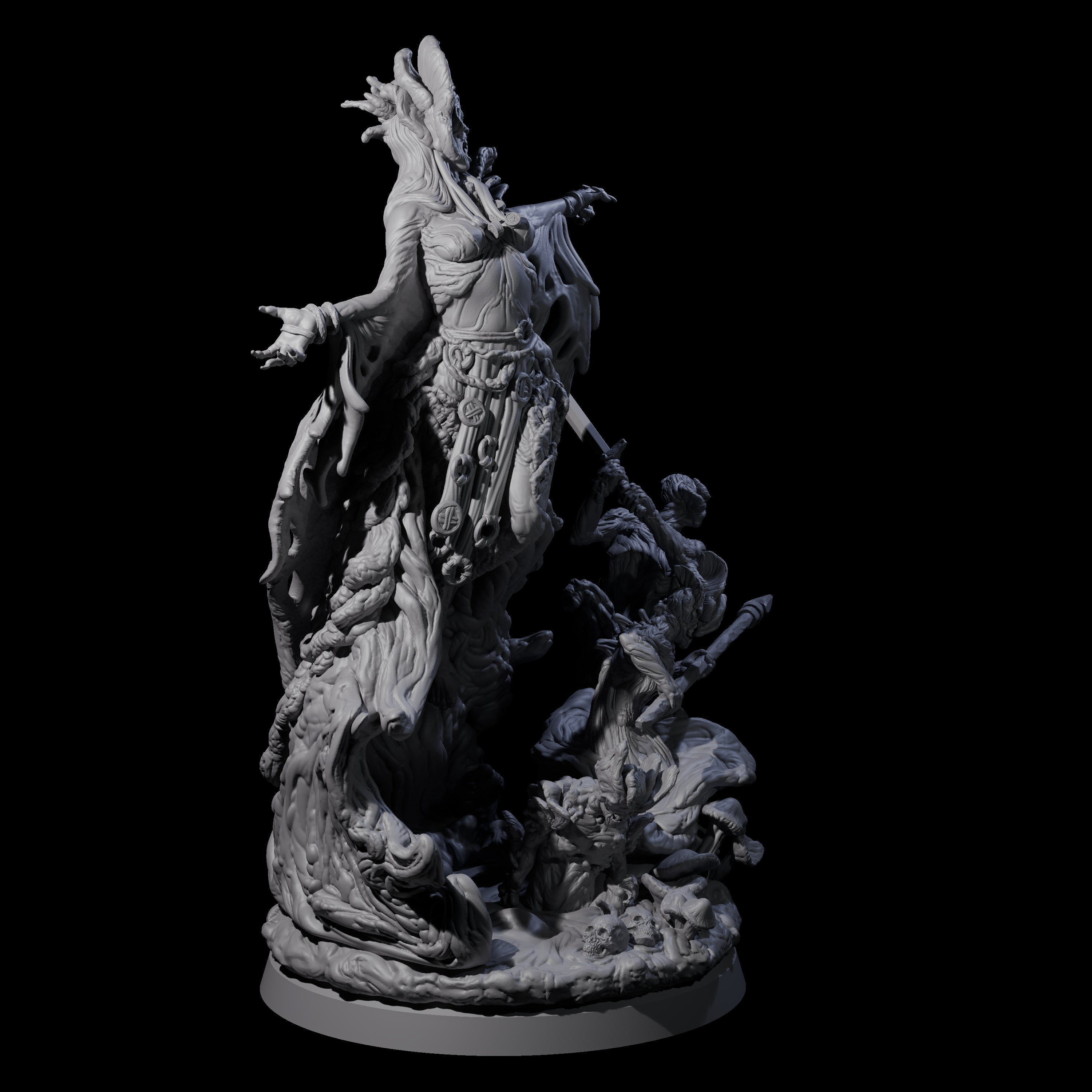 Fungal Night Hag D Miniature for Dungeons and Dragons, Pathfinder or other TTRPGs