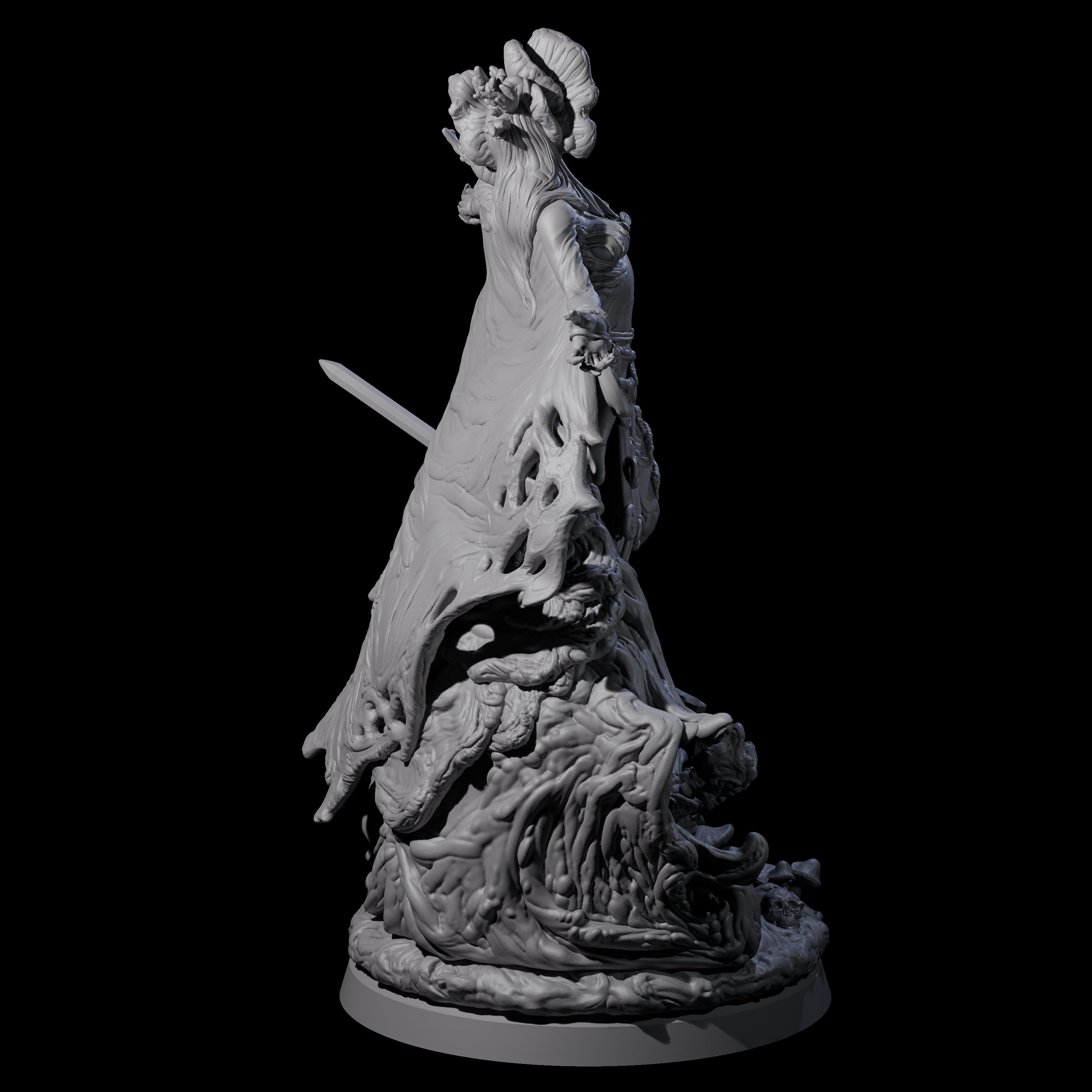 Fungal Night Hag D Miniature for Dungeons and Dragons, Pathfinder or other TTRPGs