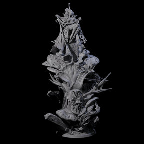 Fungus High Priestess Miniature for Dungeons and Dragons, Pathfinder or other TTRPGs
