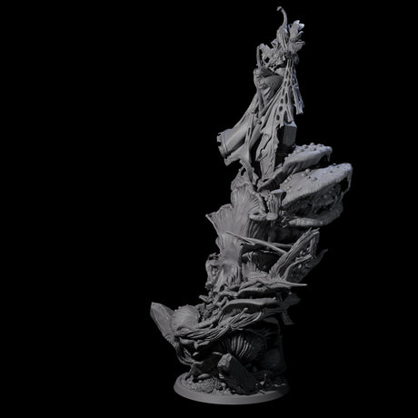 Fungus High Priestess Miniature for Dungeons and Dragons, Pathfinder or other TTRPGs