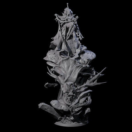 Fungus High Priestess Miniature for Dungeons and Dragons, Pathfinder or other TTRPGs