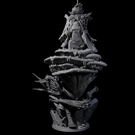 Fungus High Priestess Miniature for Dungeons and Dragons, Pathfinder or other TTRPGs