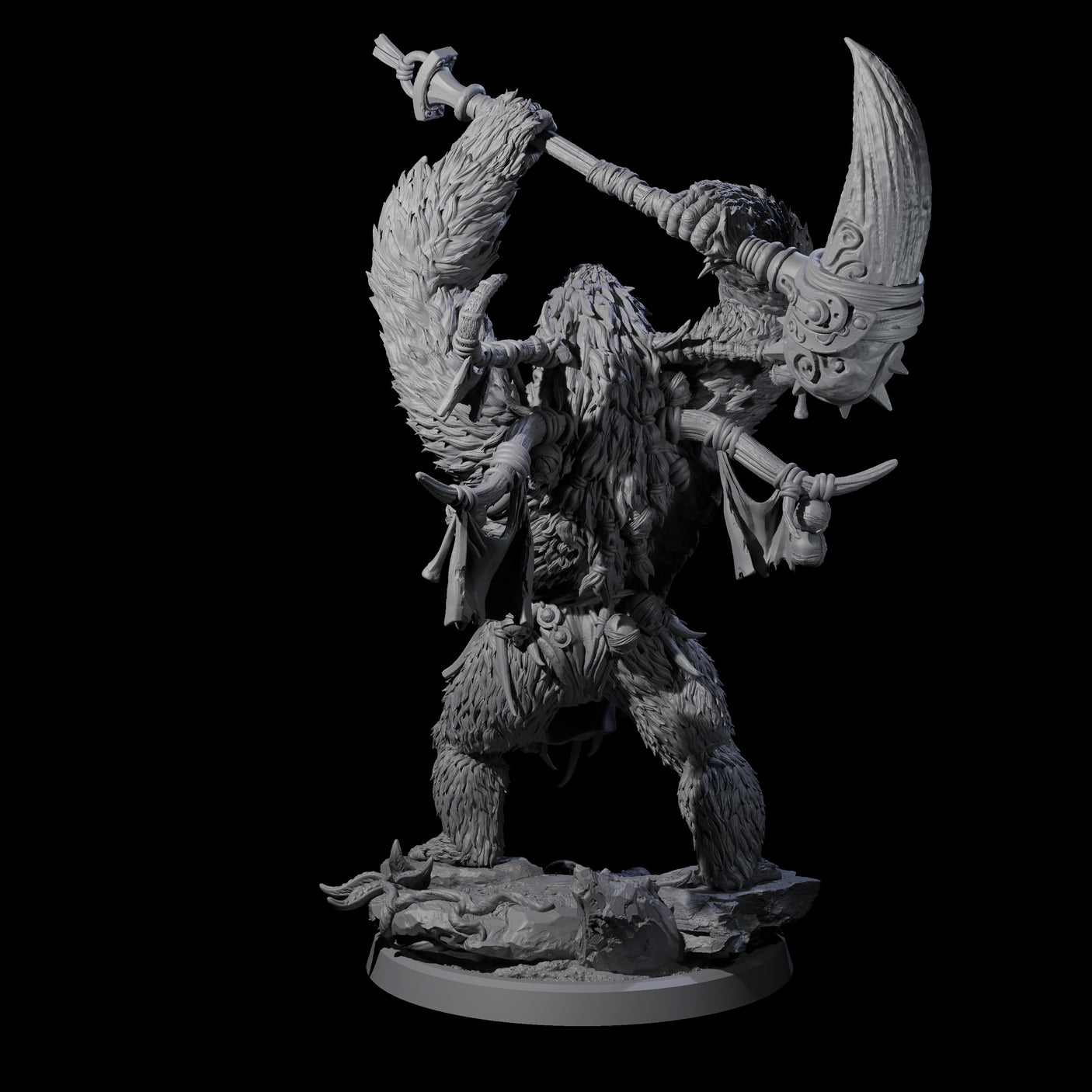 Furious Giant Ape A Miniature for Dungeons and Dragons, Pathfinder or other TTRPGs